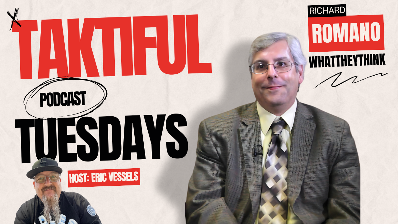 Taktiful Tuesdays Episode 2: Digital Embellishments, Standards, and Tacos with Richard Romano!