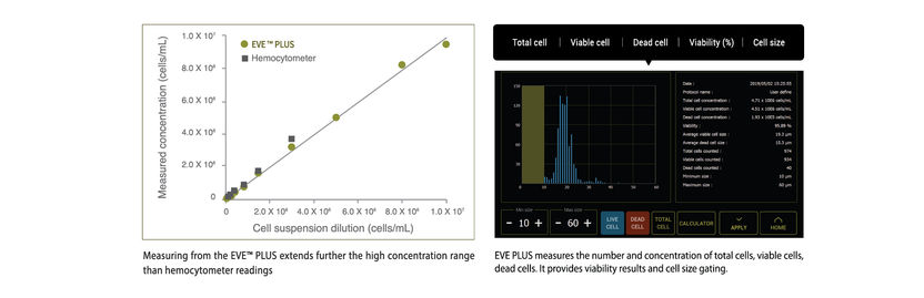 Correlation of EVE™ Plus and manual counting